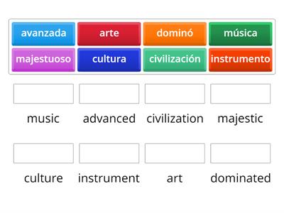 Cognate Match 6th grade