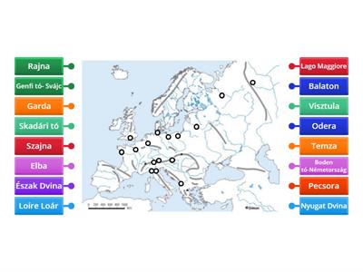 Európa folyói északon és tavai délen BJG 2024