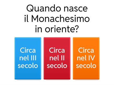 Quiz Monachesimo