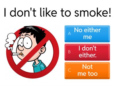 Agreeing/disagreeing with statements