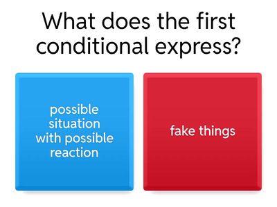 First conditional 💘