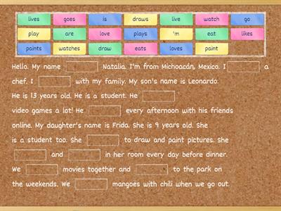 Simple present verbs