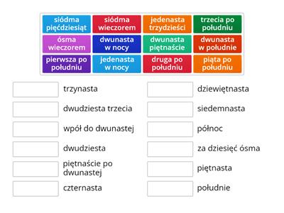 Godziny (A1, Hurra 1 Lekcja 7) #1