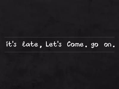 2C Elementary Imperatives + Let's