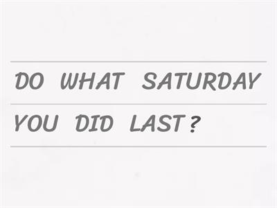 PAST SIMPLE WH-QUESTIONS