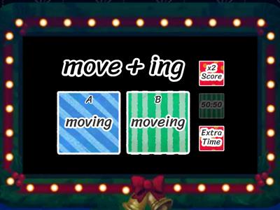 Find the correct spelling - adding ing/ed