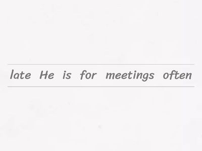 Tenses: Present Simple sentence structure