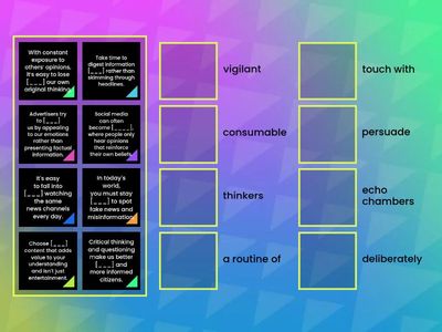 Content Consumption: Fill in the gaps