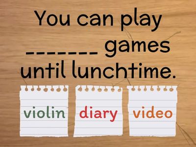 Wilson 12.1 sentence fill-ins