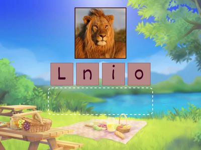 Ordena el nombre del animal 