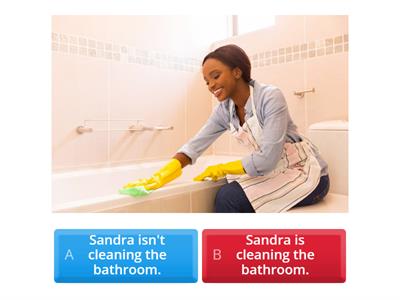 Present Continuous - Affirmative or Negative