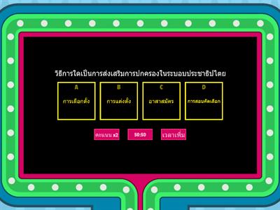 แบบทดสอบวัดความเป็นหน้าที่พลเมืองดี