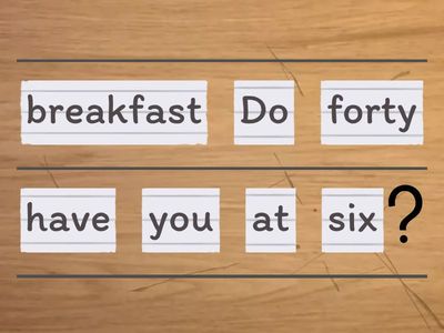 Grade 6: Unjumble the words.