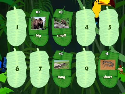 Opposite adjectives with animals 1