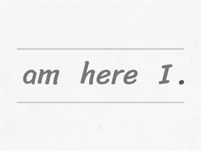 VERB TO BE - SIMPLE PRESENT 