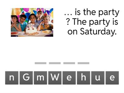  Spelling Wh Questions