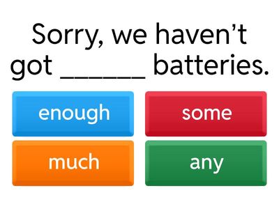 Grammar and Vocabulary Quiz