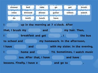 Life Vision Elementary - Unit 1 Daily routines