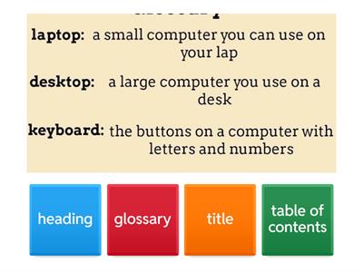 Nonfiction Text Features