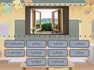 P1 Unit 4 vocabulary (Things in the classroom)