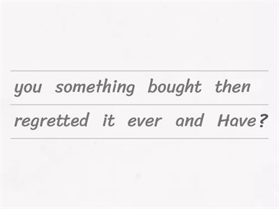 Have you ever...? 12 questions