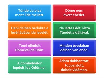 d automatizálás mondatok