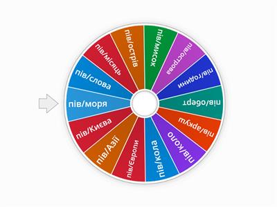 Написання слів з пів/