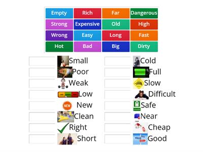 Common adjectives (oposites)