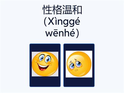 感情 / Gǎnqíng  性格 / Xìnggé 