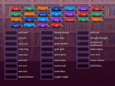 Irregular verbs 3a