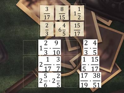  Умножение дробей