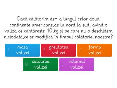 Test de evaluare  ; Fzică ; Forta - mărime vectorială; clasa a VII-a 