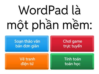 Công cụ WordPad – Gõ dấu tiếng việ