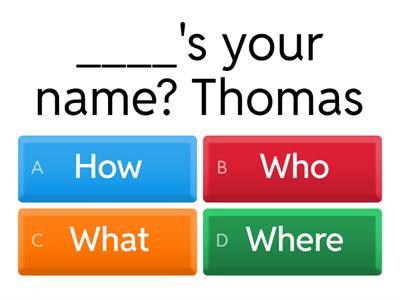Placement test A1-A2