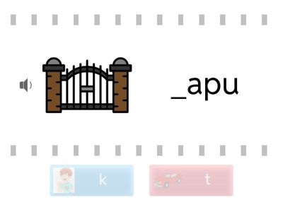 K - T differenciálás  -választós. Melyiket hallod a szóban? Mondd ki te is!