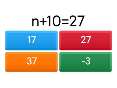 One Step Equations +/-
