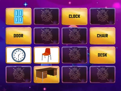 CLASSROOM OBJECTS - MEMORY GAME
