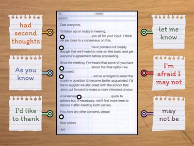 Writing: Encouraging cooperation