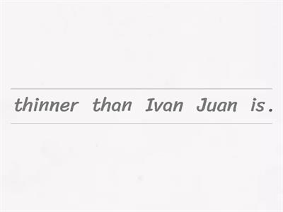 comparative and superlatives