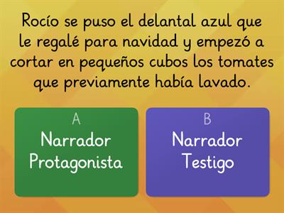 Tipos de narrador 