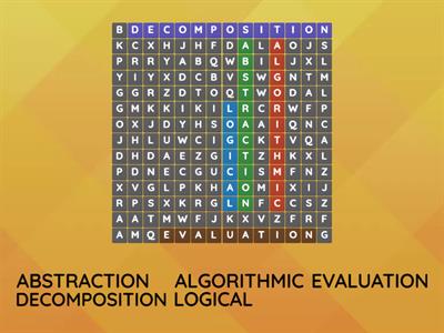 Computational Thinking Wordsearch