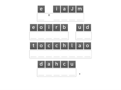 Gr. 5&6 Anagram- Les activités d'hiver.