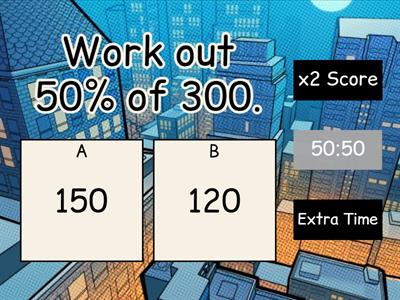 Volume and percentages