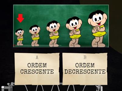 ORDEM CRESCENTE E DECRESCENTE