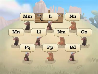 Upper and lower case match game