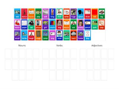   Nouns, Verbs & Adjectives