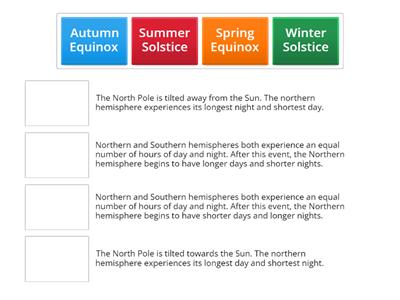 Solstices and Equinoxes