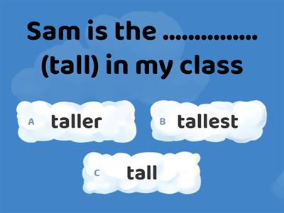 comparatives and superlatives short adjectives 1