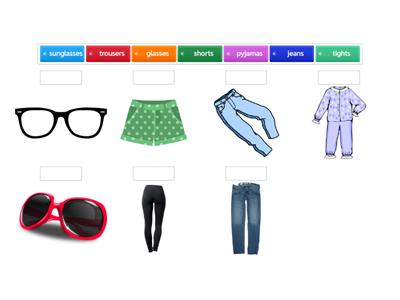 初级词汇4 - Clothes 2 Match up