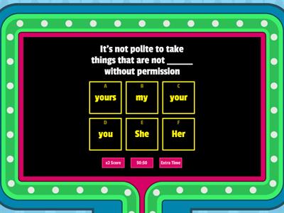 Possessive Adjectives & Possessive Pronouns